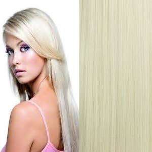 Fullhead Straight Hair Extension with 5 Clips Blonde #60