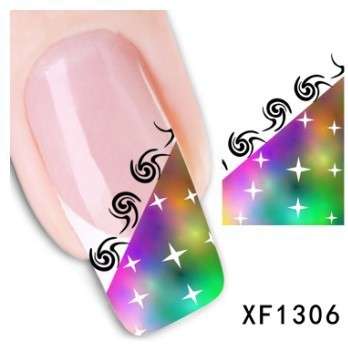Nail Art Water Decal Stickers Sheet 1306