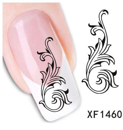 Nail Art Water Decal Stickers Sheet 1460