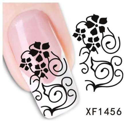 Nail Art Water Decal Stickers Sheet 1456