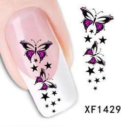 Nail Art Water Decal Stickers Sheet 1429