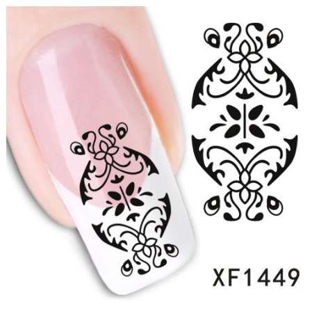 Nail Art Water Decal Stickers Sheet 1449