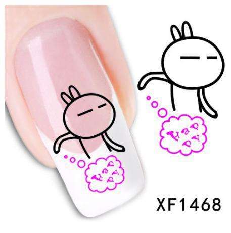 Nail Art Water Decal Stickers Sheet 1468