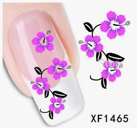 Nail Art Water Decal Stickers Sheet 1465