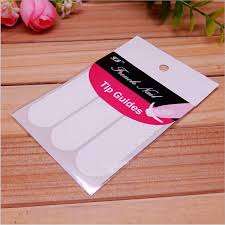 French Smile Nail Tip Guide Nail Art Stickers