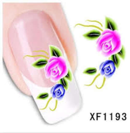 Nail Art Water Decal Stickers Sheet  XF1193