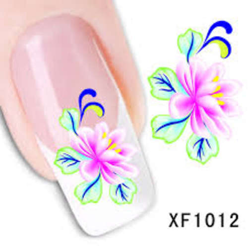 Nail Art Water Decal Stickers Sheet  XF1012