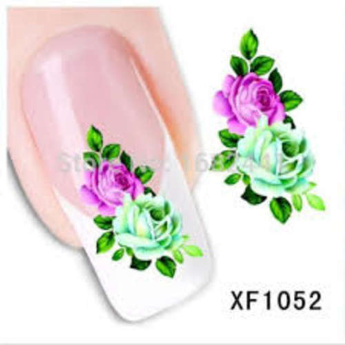 Nail Art Water Decal Stickers Sheet  XF1052