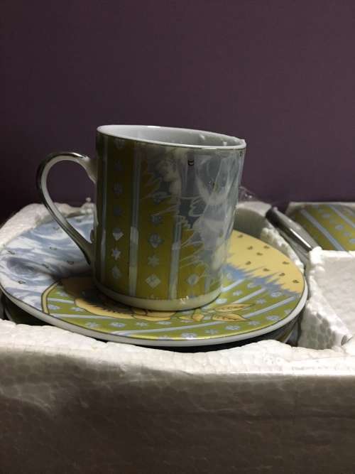 Yamasen Gold Collection Espresso Cup & Saucer Set