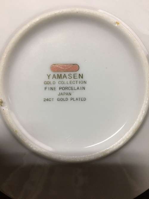 Yamasen Gold Collection Espresso Cup & Saucer Set