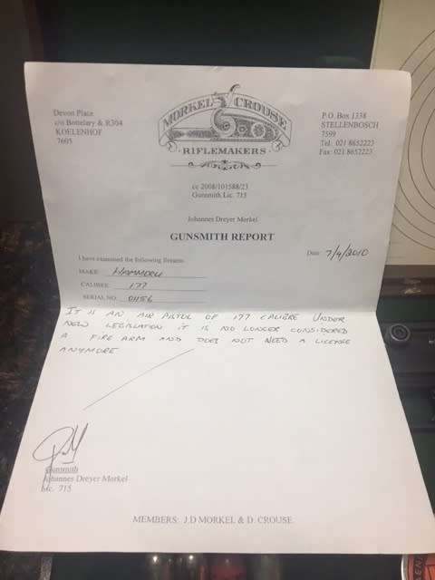 Vintage Hammerli Air Pistol