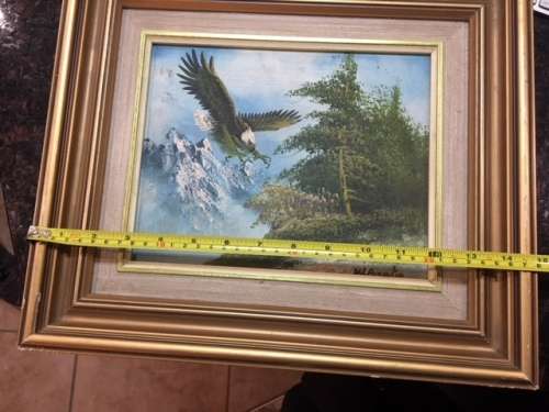 Oil Painting - Eagle - Signed W Amadio