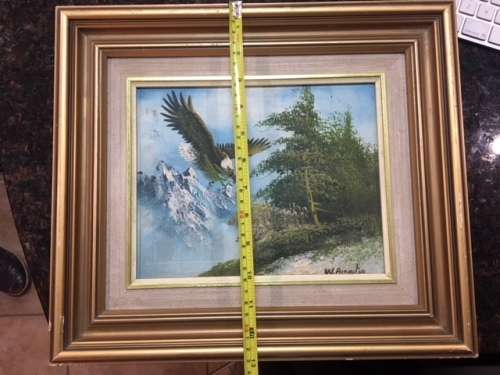Oil Painting - Eagle - Signed W Amadio