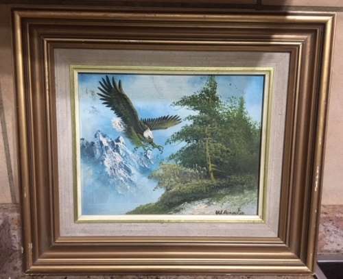 Oil Painting - Eagle - Signed W Amadio