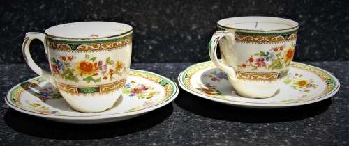 Set of 2 Grindley cups and saucer set