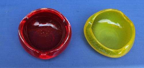 Beautiful Set of Murano Ashtrays
