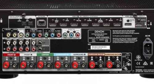 Denon AVRX2400H 7.2 Channel AV Receiver with Built-in HEOS wireless technology