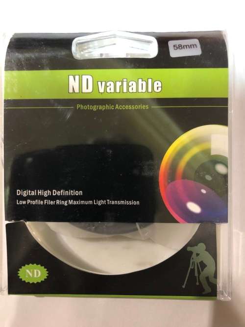 58 mm ND Variable Digital filters