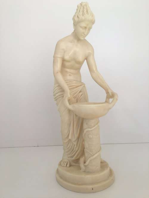 Lovely Figurine of Semi-Nude Female