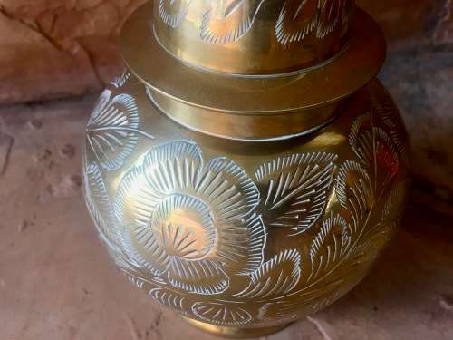 Stunning Brass Urn / Ginger Jar