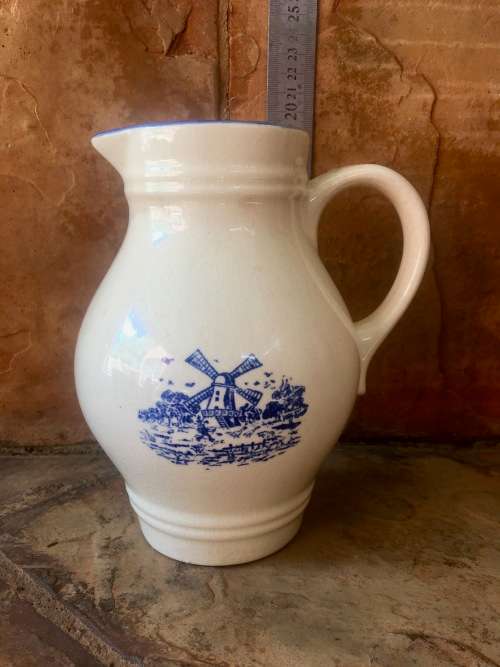 Gorgeous Jug with Windmill Scene