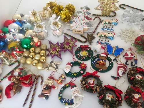 Large Mixed Lot of Christmas / Xmas Ornaments - Over 70 Items!!! Bid per Item to take ALL