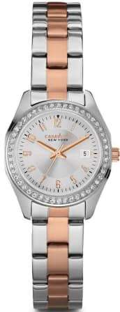 ON SALE!!! Authentic Caravelle by Bulova Crystal Accented Two Tone Ladies Watch