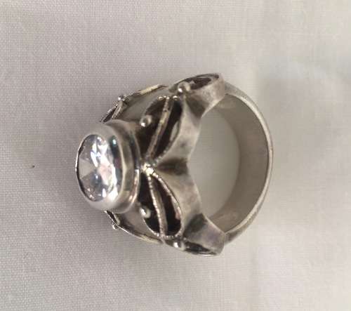 Stunning Large Sterling Silver Ladies Ring - One of a Kind - 15g