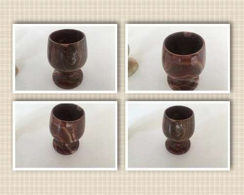 Set of 3 Stunning Onyx Shot Glasses