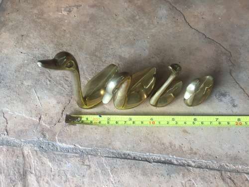 4 x Brass Swans