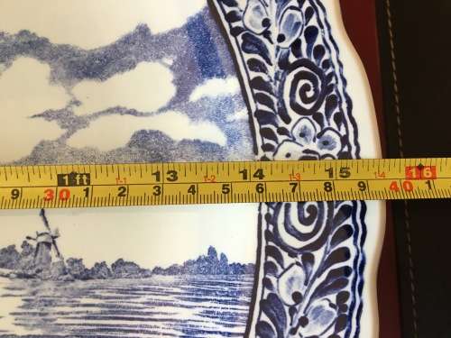 Lovely Large Vintage Delft Boch Charger
