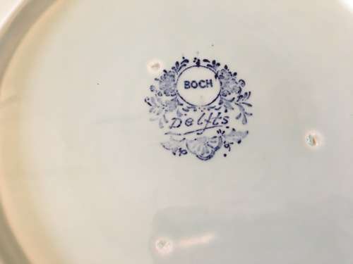 Lovely Large Vintage Delft Boch Charger