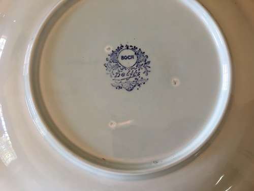Lovely Large Vintage Delft Boch Charger