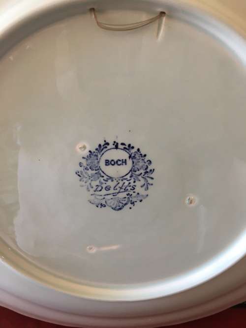 Lovely Large Vintage Delft Boch Charger