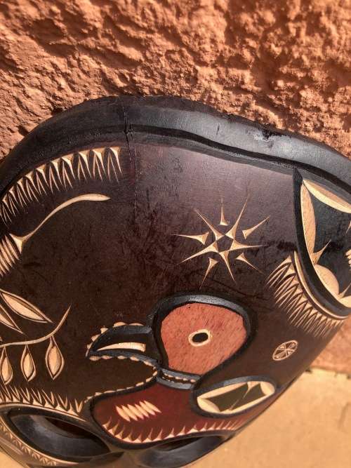 Stunning Hand Carved Set of 3 Masks