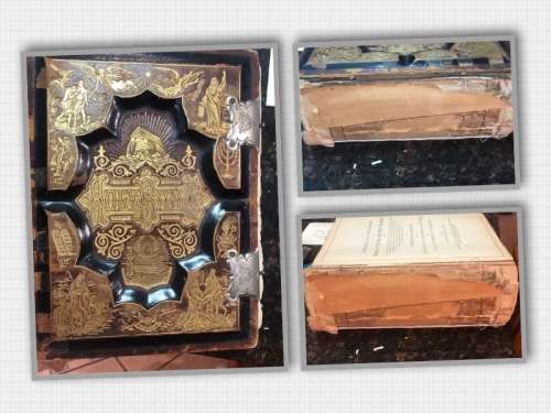 Antique Family Bible - `The Pronouncing Edition of the Holy Bible`