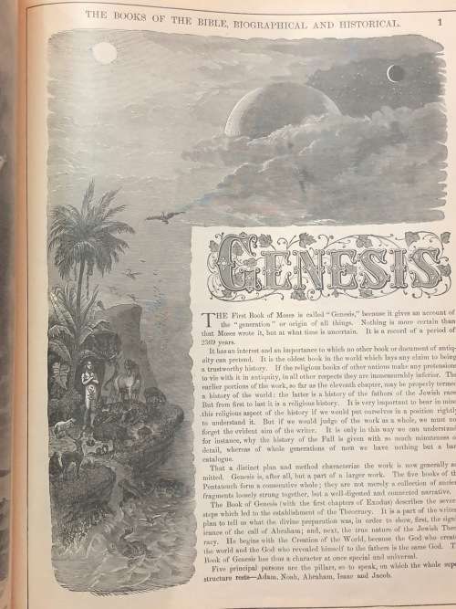 Antique Family Bible - `The Pronouncing Edition of the Holy Bible`