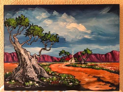 Original Stella Pelser Art - Boland Drome - `Plaas Pad!`