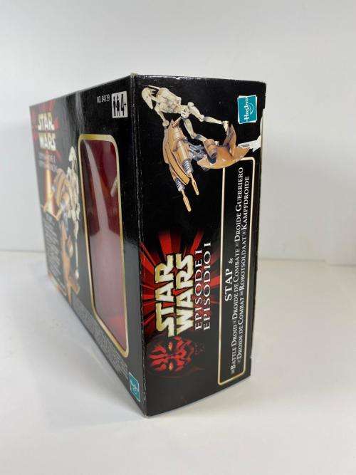 Star Wars E1 Battle Droid Action Figure with Stap - Used