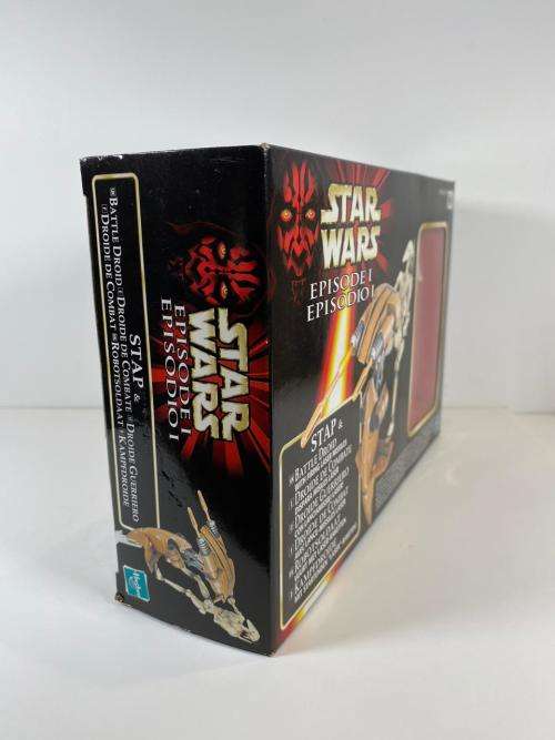 Star Wars E1 Battle Droid Action Figure with Stap - Used