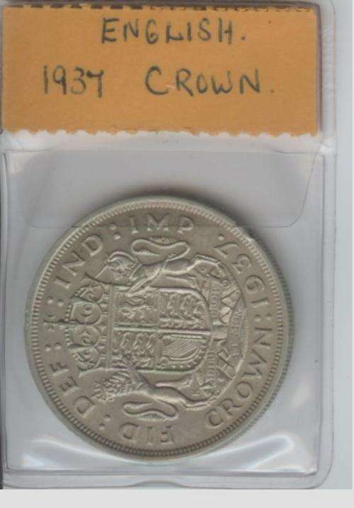 A 1937 ENGLISH CROWN
