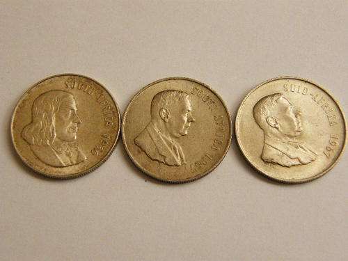 3 SILVER R1 COINS IN EXCELLENT CONDITION!!!