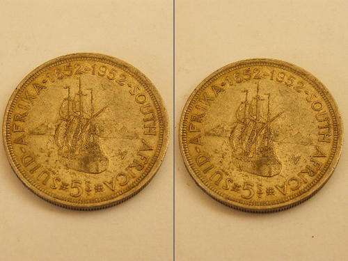 A LOT OF 3 X SILVER 1952 5 SHILLING .