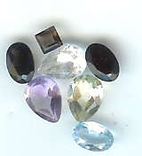 WOW!! WHAT A STUNNING LOT OF GEMS.3.88 CT .CITRINE,AMETHIST,TOPAZ,QUARTS AND SPINEL.