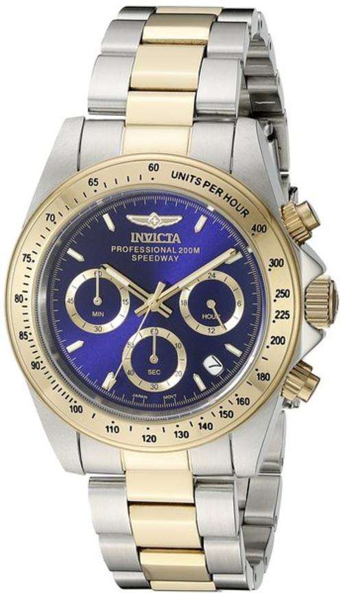 Invicta Speedway Two Tone 18K gold ion-plated Watch + Collectors Box