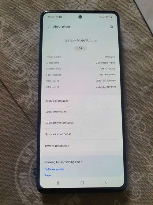 Samsung Galaxy Note 10 Lite Dual SIm