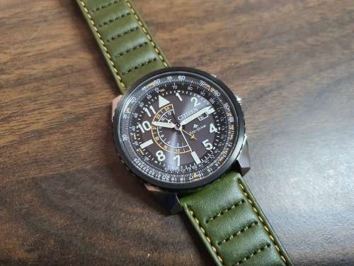 Citizen Promaster Nighthawk  Eco-Drive Aviator Watch (Model: BJ7138-04E)