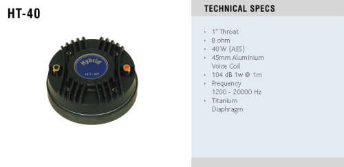 Hybrid HT40 Compression Driver Without Diaphram