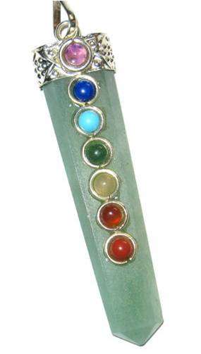 LOVELY GREEN AVENTURINE QUARTZ REIKI BALANCING PENDANT