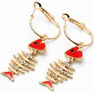 UNUSUAL FISH EARRINGS